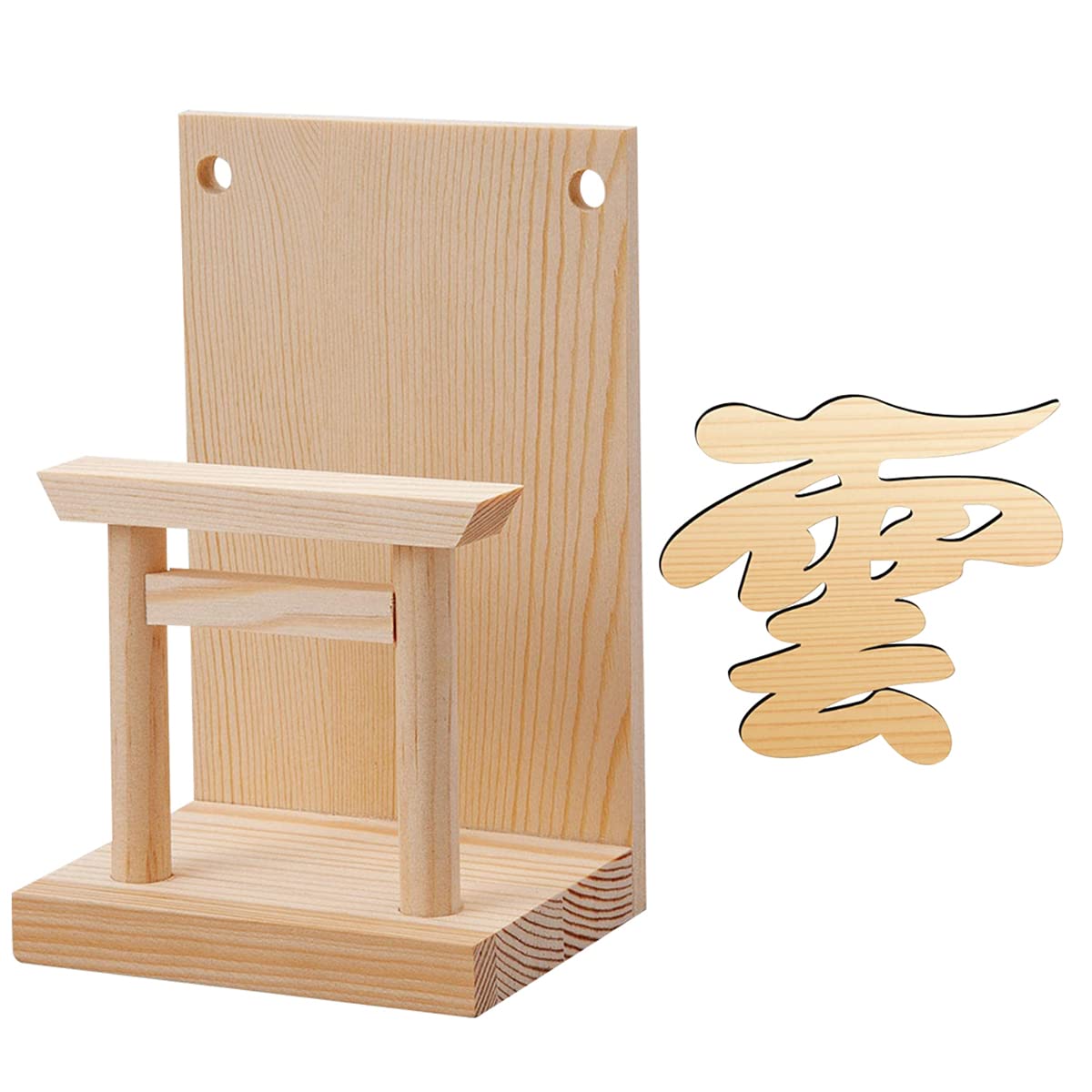 Amazon｜神棚 神具セット 壁掛け 雲 お札立て 鳥居付き 御札立て 穴